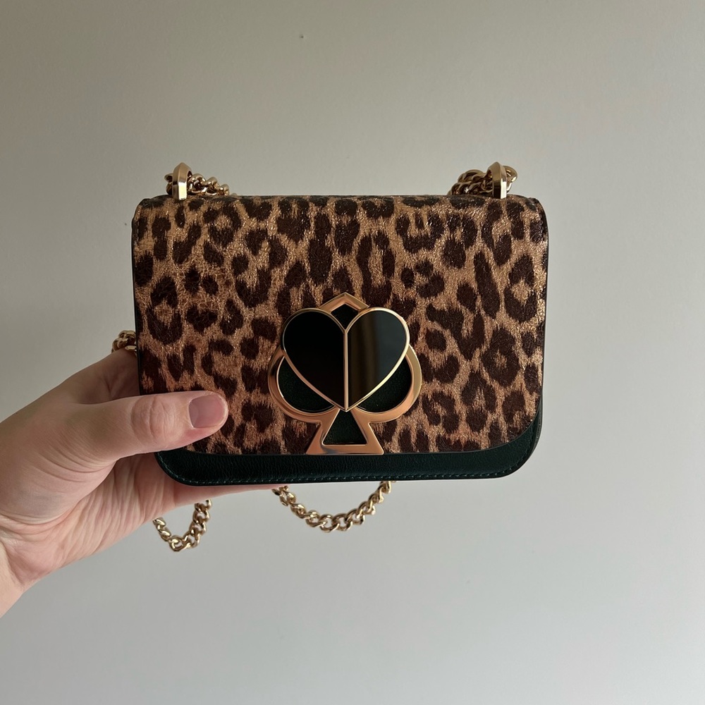 Kate Spade Nicola Metallic Leopard Shoulder Bag ♠️